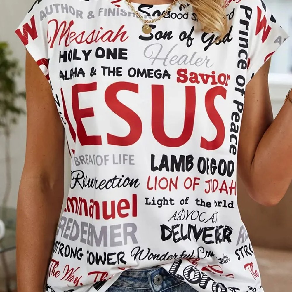 NWT Names Of Christ/Son Of God Short Sleeve Shirt Sizes  Large & X-Large